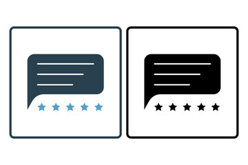 star ratings Icon related to Feedback and Review. suitable for web site, app, user interfaces, printable etc. Solid icon style. Simple vector design editable