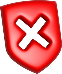 Fototapeta premium 3d rendering check mark icon. Illustration with shadow isolated on white.