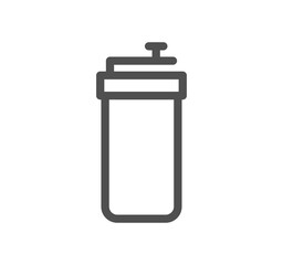 Sports supplements related icon outline and linear symbol.