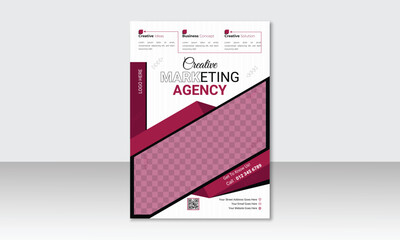 Professional and Creative Business Flyer Vector Template for Corporate poster Flyer, vector template in A4 size