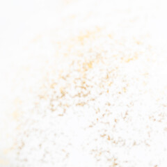 Defocused shiny gold white oil wave glamour background. Marble surface or ceramic counter. Gold light gray background