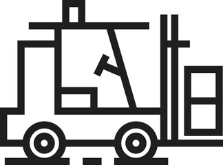 Forklift icon. Vector forklift Icon
