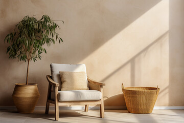 Scandinavian style living room.