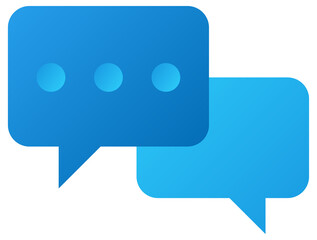 Chat icon . Color gradient new style.