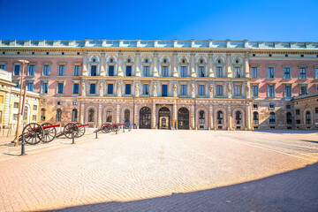 Fototapeta na wymiar The Royal Palace Kungliga slottet in Stockholm view