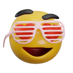 Sunglasses Emoji 3D Illustration
