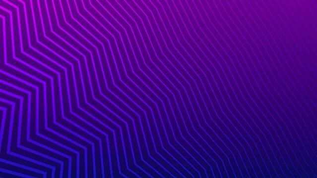 Neon amazing background for your video with zig zag lines