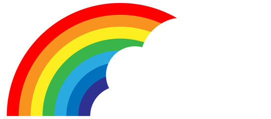 Rainbow cartoon illustration