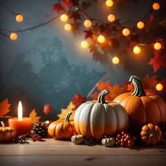 halloween background with pumpkins