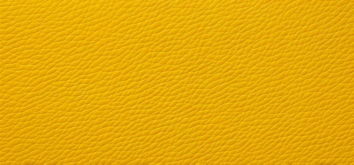 Deurstickers Yellow leather fine, luxury structure for elegant background. Detailed textured of lavish bright yellow leather, animal skin pattern. © Caphira Lescante