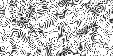Topographic Map in Contour Line Light topographic topo contour map and Ocean topographic line map with curvy wave isolines vector Natural printing illustrations of maps Abstract Geometric background.