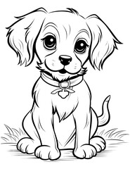 Animal Coloring Page for Kids Children vector illustration