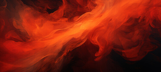 Vivid Abstract Art, Fiery Acrylic Paint Close-Up, Ideal for Bold and Striking Wallpaper Designs