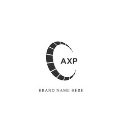 AXP logo. A X P design. White AXP letter. AXP, A X P letter logo design. Initial letter AXP linked circle uppercase monogram logo.
