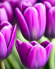 Purple tulips watercolour