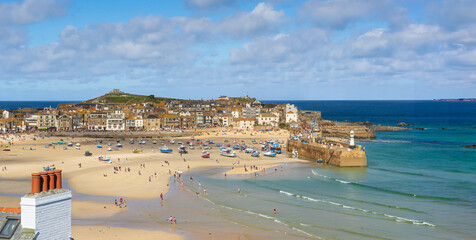 St Ives in Cornwall south west England - 670613324