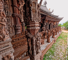 Traditional Thai Architecture of Sanctuary of Truth