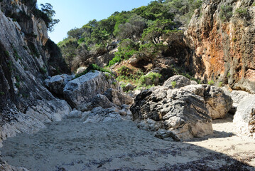 Veduta della spiaggia Cala Oddoana