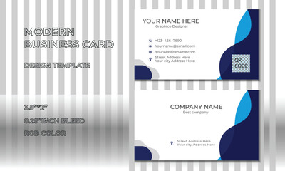  New creative and modern minimal business card design template mockup