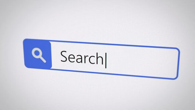search text term typing in internet search engine