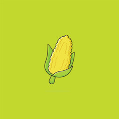 corn vegetable icon vector illustration