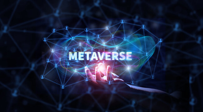 Digital Information Wave for Metaverse concept