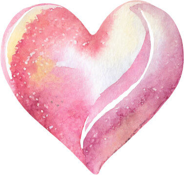 heart watercolor icon