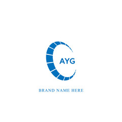 AYG logo. A Y G design. White AYG letter. AYG, A Y G letter logo design. Initial letter AYG linked circle uppercase monogram logo.
