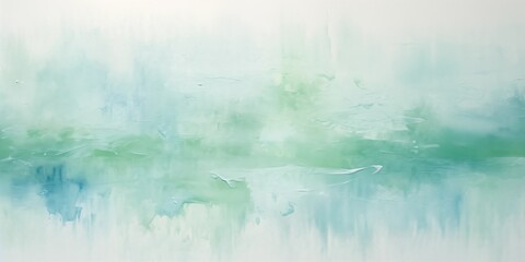 Abstract art background oil painting green and white, Turquoise Blue, Oil painting on canvas, generative ai