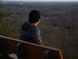 Looking into the landscape