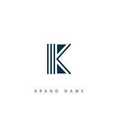 Letter K logo icon design template elements