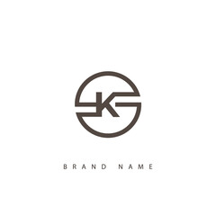Letter K logo icon design template elements