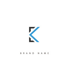 Letter K logo icon design template elements