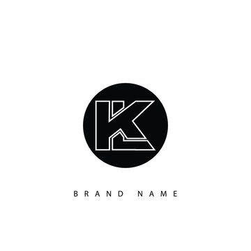 Modern abstract letter LK KL logo initial based Monogram icon vector.