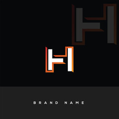 Obraz premium Letter H logo icon design template elements