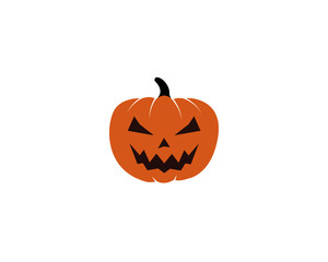 pumpkin icon vector design symbol of Halloween holiday horror.