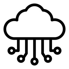 cloud computing vector design icon . Svg