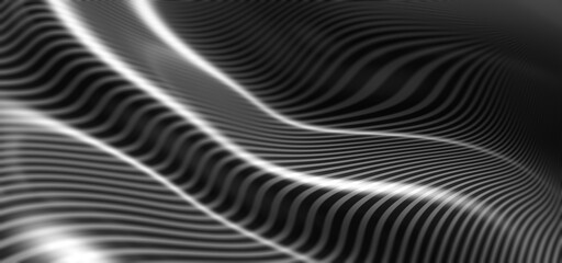 Abstract wavy line 3d background
