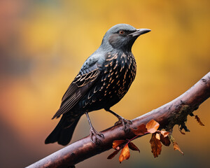 portrait of a starling