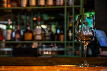 Bartender make cocktail