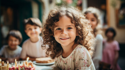 Children at a birthday party.