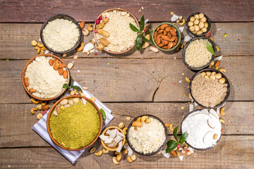 Alternative nut flour set