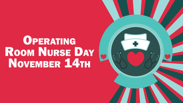 Operating Room Nurse Day vector banner design. Happy Operating Room Nurse Day modern minimal graphic poster illustration.