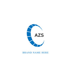 AZS logo. A Z S design. White AZS letter. AZS, A Z S letter logo design. Initial letter AZS linked circle uppercase monogram logo.