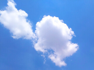 Veiw of blue sky and white clouds background for design stock photo