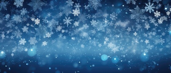 Fototapeta premium Fondo de tematica navideña con copos