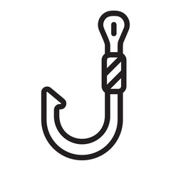 fishhook line icon