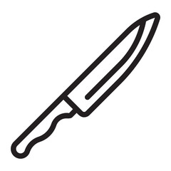 knife line icon