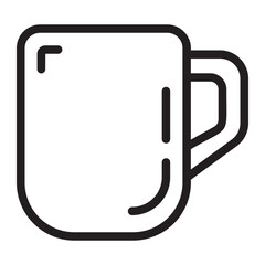 mug line icon