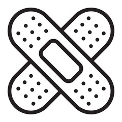 bandages line icon